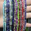 Cuentas de piedra natural de 4 mm en forma de corazón de melocotón, venta al por mayor, con detalles en oro verde moteado, joyería artesanal, productos semiacabados con cuentas.