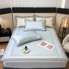 Conjunto de Três Peças de Mat de Seda de Gelo Estampado Digital Classe A Verão Espessado Antibacteriano Lavável Lençol de Cama de Luxo Acessível Mat para Ar Condicionado