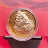 Moneda de la Suerte del Año de la Oveja 2027, Moneda Conmemorativa de Imitación de Lámina de Oro de la Oveja del Dinero, Moneda Delgada para Atraer Riqueza, Moneda de la Suerte con Bolsa de Tela Roja de Regalo