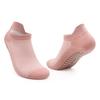Meias de Yoga Curta de Malha Zhongde com Laços para Orelha, Meias de Algodão de Verão, Meias Esportivas Respiráveis de Pilates com Silicone Antiderrapante, Personalizáveis