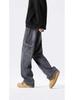 Jeans Cargo Americanos Retro Marrón Maillard Multibolsillos para Hombre High Street Pierna Recta Acampanados Pantalones Cleanfit