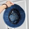 Chapéu de pescador infantil coreano para primavera e outono, chapéu de balde jeans para bebês, protetor solar, chapéus de sol para bebês, verão