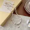 Collar de Perlas de Imitación Cubo de Azúcar para Mujer, Nuevo Modelo 2026, Cadena de Clavícula Exquisita de Lujo de Gama Alta, Cadena de Cuello Elegante