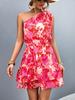 2026 Popular Sitio Independiente de Amazon Más Vendido Ebay Más Vendido Transfronterizo Moda Femenina Europea y Americana Elegante Sexy Vestido de un Hombro