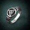 Anillo Retro de Plata Tailandesa con Nudo Celta Trinity Zhenrong Amuleto Celta de Bruja Europeo y Americano Anillo de Diamante