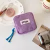 Bolsa de Maquiagem Portátil Ins de Cor Contrastante Xadrez Bolsa de Armazenamento de Cosméticos de Grande Capacidade Bolsa Quadrada Pequena Bolsa de Higiene Pessoal para Estudantes Estojo de Lápis