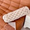 Cojín de Cachemira Estilo Ins Escandinavo Color Puro Almohada Larga Tejida Cama Sofá Dormitorio Ventana de Bahía Muebles para el Hogar