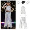 Ropa de Actuación de Danza Jazz para Niñas, Ropa de Actuación de Hip-Hop, Ropa de Moda para Niñas, Elegante para Pasarela, Traje Hiphop Street Catwalk