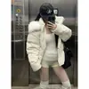 Popular Chaqueta de Algodón Gruesa Suelta Unisex Cálida para Pareja Casual Estilo Perezoso Ins Otoño e Invierno 2025