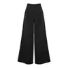 Nuevos pantalones de pierna ancha estilo traje de otoño, sofisticados y versátiles, adelgazantes y favorecedores, pantalones casuales de pierna recta en color Maillard