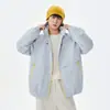 Chaqueta de Algodón para Hombre Otoño Pareja Funcional Impermeable Cortavientos con Capucha Primavera/Otoño para Mujer Montañismo Esquí Estilo Nuevo