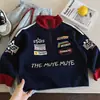 Sudadera de Otoño Muye para Niños, Moderna, Genial, Chaqueta de Motocicleta, Cuello Alto, Manga Larga, Estilo Coreano para Niños, Ropa Urbana, Estilo Británico, Ropa para Niños