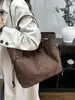 Bolso de Gamuza para Mujer Gran Capacidad 2025 Nuevo Otoño e Invierno Bolso de Hombro Retro Bolso Tote Casual para Estudiante