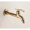 Torneira de Lavadora de Roupas Retrô Completa Estendida Pia para Mop de Banheiro Torneira de Água Bico Estilo Europeu Retrô para Exterior Anticongelante