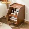 Mesita de Noche Simple Madera Maciza Pequeño Gabinete Almacenamiento Lujo Ligero Dormitorio Mesita de Noche Simple Estilo Nórdico Europeo Moderno Mini