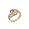 Anillo Dorado Colorido de Moda de Lujo Ligero Personalizado para Mujer, Diseño Sencillo de Nicho, Anillo Elegante Versátil de Gama Alta, Regalo