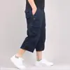 Pantalones Cargo Cortos Sueltos de Verano para Hombre con Múltiples Bolsillos, Pantalones Deportivos para Hombre al Aire Libre, Pantalones Casuales Juveniles de Algodón de Cintura Media, Modernos