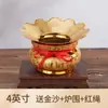 Queimador de incenso cerâmico cor de areia e ouro para adoração doméstica, deus da riqueza Guanyin, para queimador de incenso, grande, queimador de incenso do sutra do coração, atacado de fábrica