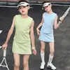 Traje Deportivo de Verano para Niñas 2026 Nueva Moda Casual Chaleco y Falda Corta Atuendo de Tenis de Verano para Niños Mayores