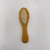 Mini Pente com Airbag Massageador Portátil Madeira Maciça Natural Mini Pente de Palma Massagem no Couro Cabeludo Pente de Bolso Pente de Madeira