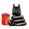 Bolsas de basura negras desechables engrosadas para uso doméstico, residuos de cocina, tamaño grande, portátiles, para cocina y oficina, al por mayor