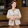 Nueva Chaqueta Elegante Otoño 2026 para Mamá Mujeres de Mediana Edad Nuevo Estilo Chino Estilo Nacional Ropa Superior para Personas de Mediana Edad y Mayores