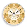 Reloj de Pared de Conocimiento de Salud para Control de Tiempo de Medicina Tradicional China Belleza Tradicional y Tienda de Terapia de Pies Reloj de Cuarzo Silencioso Reloj de Salud de Medicina Tradicional China