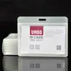 Youhe 6613 cor de doce fosco à prova d'água porta-cartões porta-crachá de trabalho translúcido com cordão porta-cartões 6614