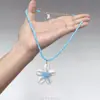 Collar Colgante Geométrico Vintage de Ámbar de Imitación Lujo Ligero Gama Alta Artesanía Pesada Estilo Étnico Cadena Larga para Suéter para Mujer
