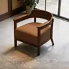 Juego de mesa y sillas de café, sillón individual para tienda de té de leche, adecuado para casa de huéspedes, hotel, restaurante, área de ocio comercial, estilo vintage