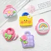 Bolsa de Pato Amarillo de Dibujos Animados Accesorios de Resina para Bricolaje Zuecos Caja de Auriculares Funda para Teléfono Móvil Pasador Diadema Caja de Joyería Material