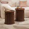 Bancos de madera maciza para uso doméstico, bancos apilables, combinación de almacenamiento, taburetes redondos altos, taburetes apilables, taburetes de repuesto apilables para invitados en el comedor