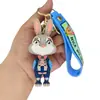 Llavero Creativo de Dibujos Animados Zootopia Llavero de Bolsa de Pegamento Suave de PVC Llavero de Coche Colgante