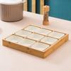 Bambu e madeira Creative Hot Pot Shop Tableware Dinner Plate for Hot Pot Vegetable Tray Jiugongge Plate Platter Set