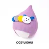 Nuevos Sombreros de Otoño e Invierno Estilo Coreano para Niños y Niñas, Lindos Sombreros de Oruga de Dibujos Animados a Prueba de Viento y Cálidos con Protección para los Oídos para Bebés
