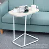Mesa Auxiliar Moderna Informal para Sala de Estar Mesa de Noche Mesa de Noche Mesa Lateral Pequeña para Sofá Mesa de Ordenador Mesa de Café Portátil Color Madera Clara