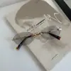 Gafas Hou sin Marco para Mujer, Mismo Estilo que Liu Haocong, Las Gafas sin Marco se Pueden Combinar con Gafas de Prescripción, Zhang Yuanying Usa Prescripción