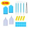 DIY Diamond pintura ferramenta kit de ferramentas simples conjunto atacado 28 grade cor caixa de armazenamento pacote de acessórios série roxa