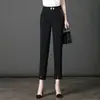 7036 Pantalones de Sala Cortos con Caída Mom Pantalones para Mujeres de Mediana Edad Talla Grande Pantalones Mom Niña Gordita Combinan con Todo Holgados Verano
