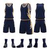 Ropa de entrenamiento para adultos y niños, venta al por mayor, camiseta de competición, traje de baloncesto de talla grande, transpirable y absorbente de sudor.
