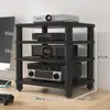 Gabinete de TV Simples Multifuncional Gabinete de Alto-falante Suporte para Amplificador Pés Suporte AV Rack com Amortecimento de Vibração Suporte hifi CD