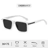 Nuevo Marco de Gafas de Sol Casual Fresco de Moda 36175 Marco Cuadrado Marco Tr de Pintura Elástica Gafas de Sol Polarizadas Gafas de Sol para Hombre