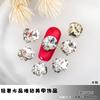 Explosivos nuevos accesorios para nail art corazón torcido amor cristal rectangular pila taladro acabado super flash diamante completo textura de lujo ligero taladro de uñas