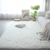 Alfombra Gruesa de Lana de Seda Tie-dye Cobertura Total para Sala de Estar Alfombra de Sofá Alfombra Larga de Pelo para Mesita de Noche de Dormitorio Otra Lana