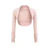 Conjunto de Dos Piezas de Top Tubo Sexy Puro con Tirantes Plisados y Mangas Largas, Ajustado de Cintura Alta