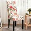 Fundas de silla impresas transfronterizas, fundas de silla de comedor elásticas de cobertura total, fundas de silla elásticas para mesas y sillas de comedor de hotel