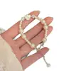 Pulsera de Concha y Perla de Lujo Ligero Estilo Coreano con Diamantes para Mujer, Moderna y Sencilla, Elegante y Hermosa, Joyería Versátil y Exquisita