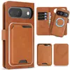 Funda magnética tres en uno para Google Pixel 11ProXL con tarjetero, billetera, soporte abatible para carga inalámbrica
