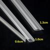 Pajitas de Plástico Transparentes de Colores Grandes, Gruesas, Desechables, Empaquetadas Individualmente, 1000 Unidades para Té de Burbujas, Rígidas y Largas
