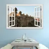 Mezquita comercio exterior más vendido efecto creativo 3D pegatinas de ventana falsa decoración pared sala de estar dormitorio